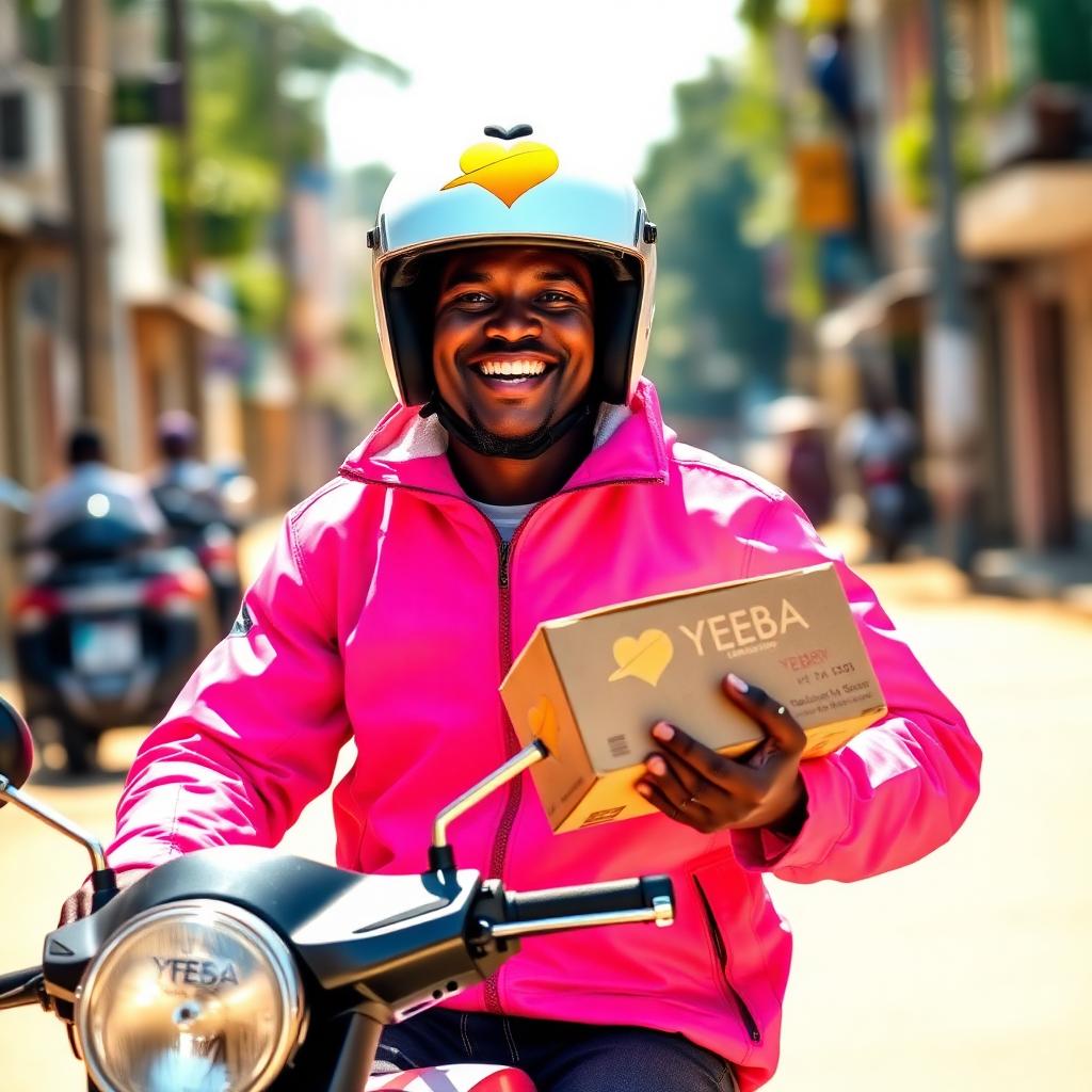 YEEBA delivery rider portrait